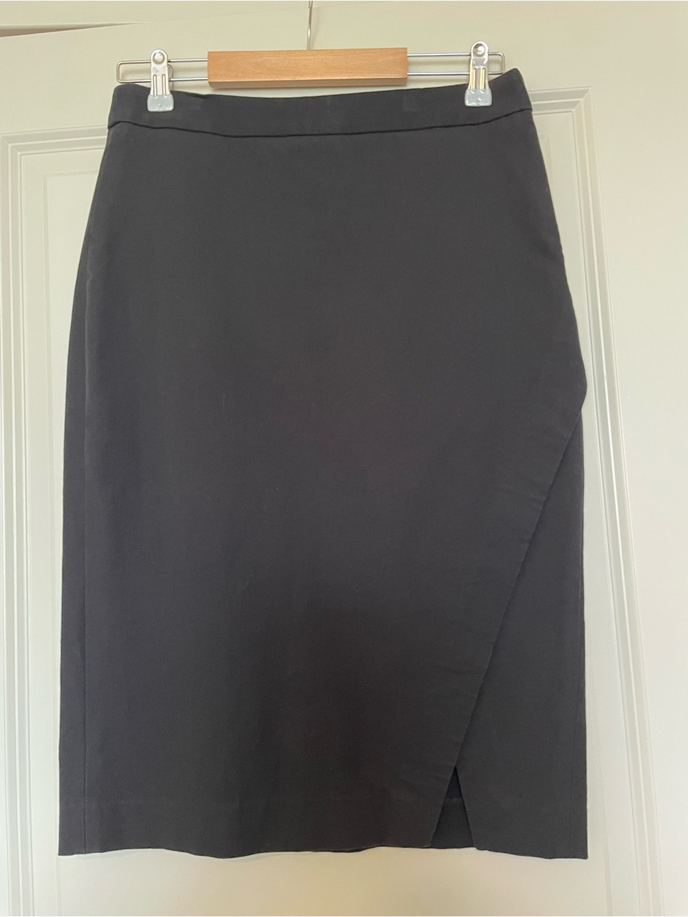 Banana Republic Black Pencil Skirt with Asymmetric Front Slit